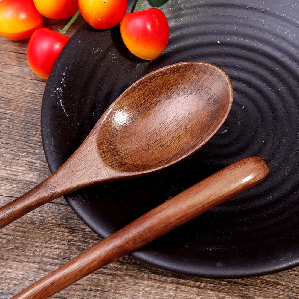 Long Handle Wooden Spoon Set