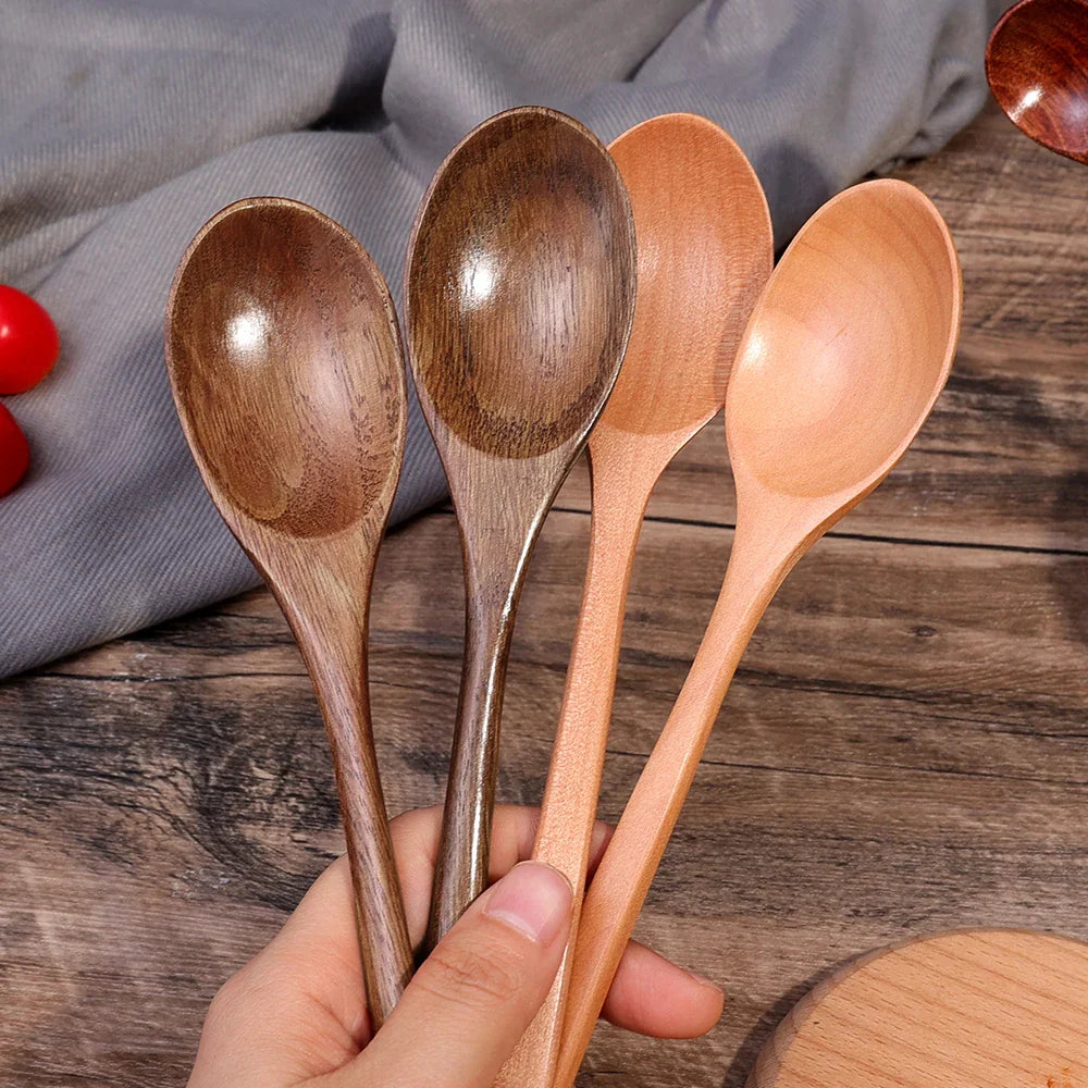 Long Handle Wooden Spoon Set